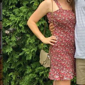 VICI Do + Be smocked floral mini dress